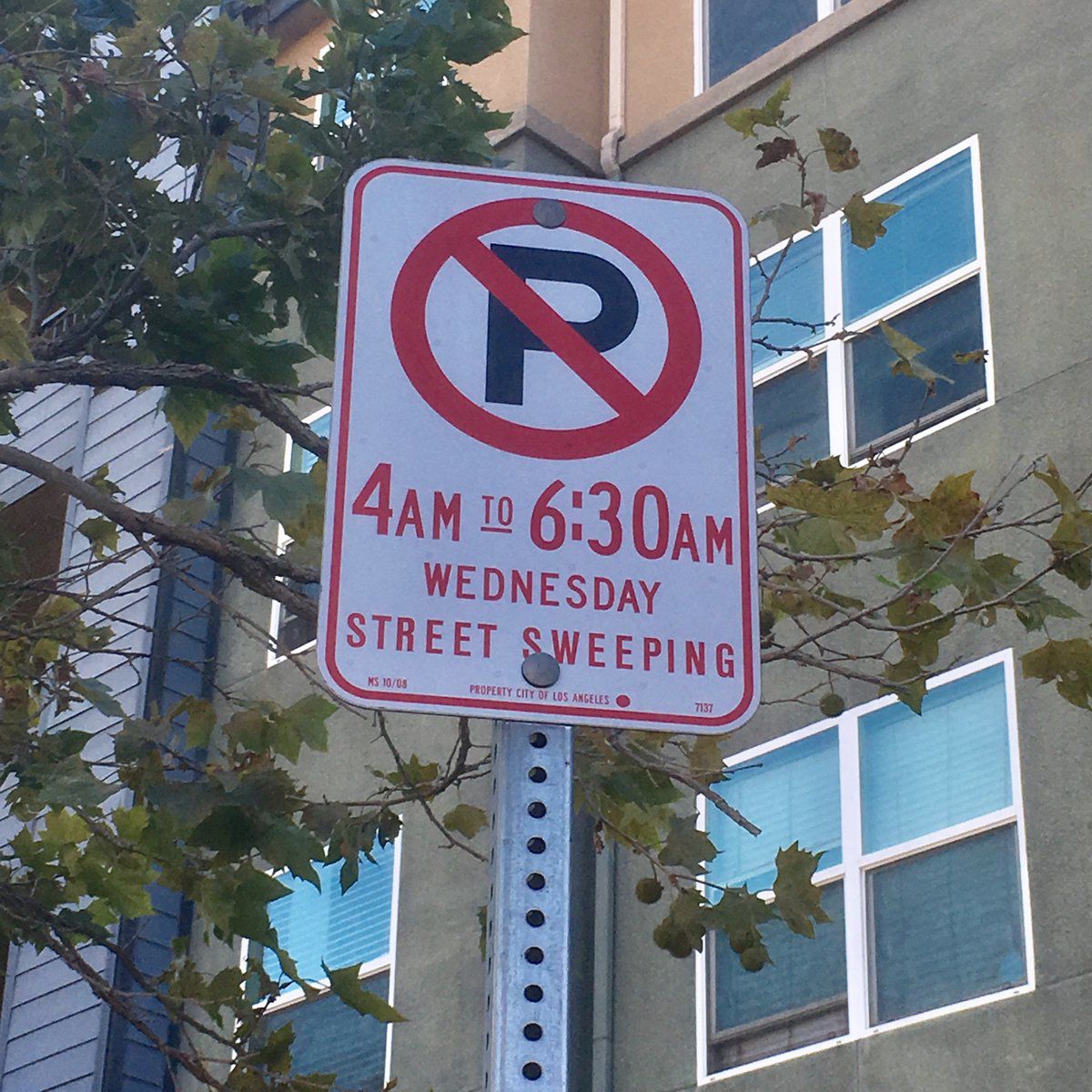 Lincoln Heights No Parking Sign